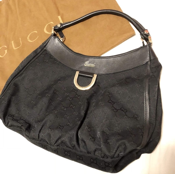 Gucci D Ring Hobo Canvas - Picture 7 of 16